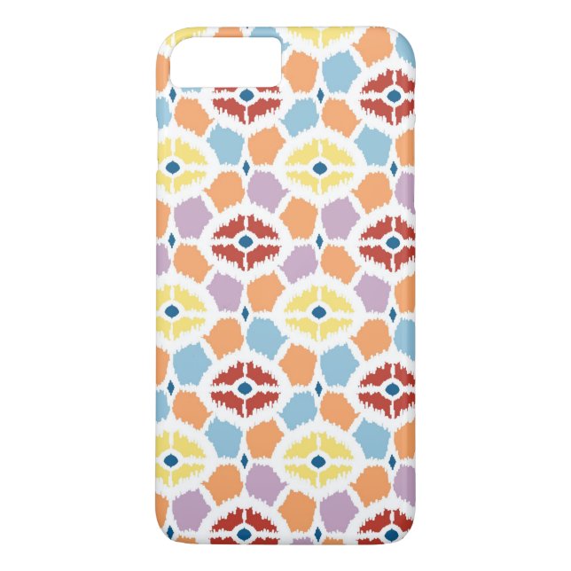 Capa Para iPhone, Case-Mate Diamantes coloridos, ikat geométrico (Verso)