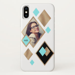 Capa Para iPhone Da Case-Mate Diamantes Geométricos com Foto e Monograma
