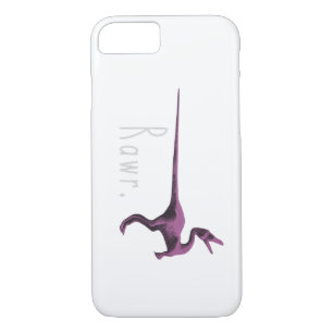 Capa iPhone 8/ 7 Dinossauro Rosa Rawr Bonito