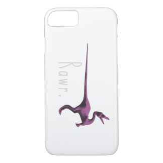 Capa iPhone 8/ 7 Dinossauro Rosa Rawr Bonito