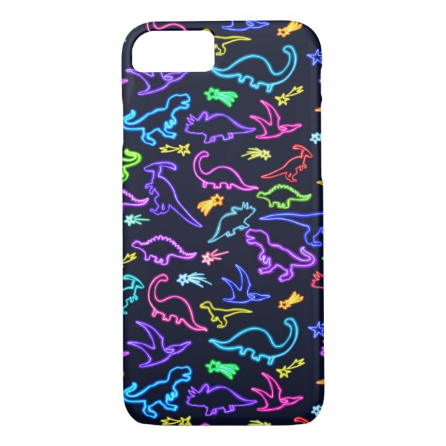 Capa Para iPhone, Case-Mate Dinossauros neon (Verso)