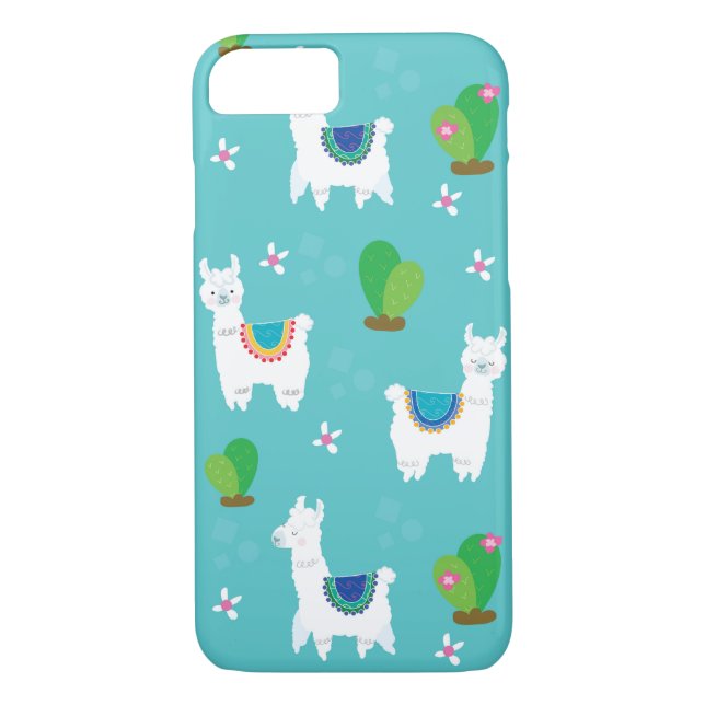 Capa Para iPhone, Case-Mate Diversão De Llama E Cactus (Verso)