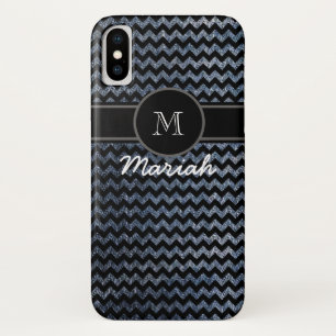 Capa Para iPhone X divisa preto monograma