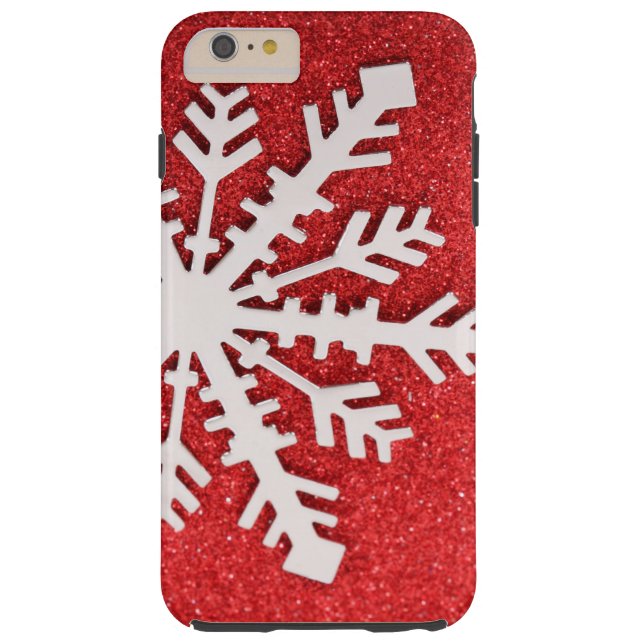 Capa Para iPhone, Case-Mate Do brilho do Natal dos Sparkles floco de neve (Verso)
