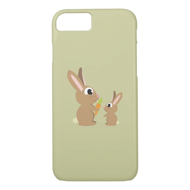 Capa Para iPhone, Case-Mate Dois Coelhos Cujos Compartilham Cenoura (Verso)