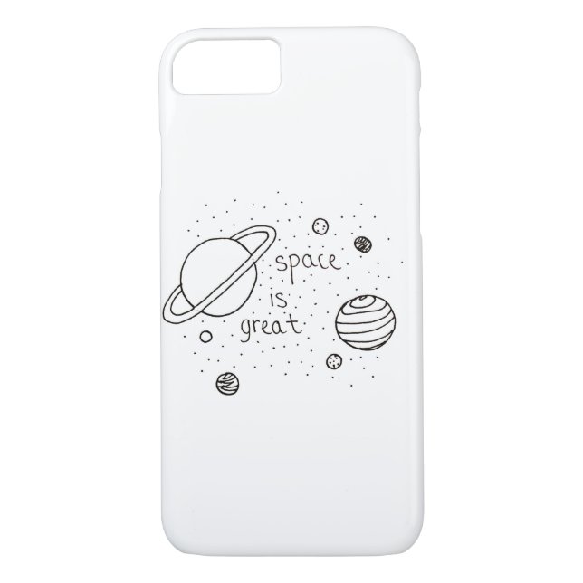 Capa Para iPhone, Case-Mate Doodle do espaço (Verso)