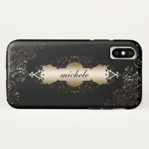 Capa Para iPhone Da Case-Mate Dourado e Preto Personalizado