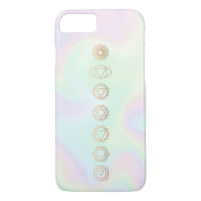 Capa Para iPhone, Case-Mate Dourado espiritual Chakra Holográfico (Verso)