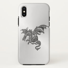 Capa Para iPhone Da Case-Mate Dragão prateado