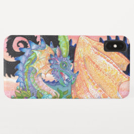 Capa Para iPhone Da Case-Mate Dragão Rosa Azul Pastel