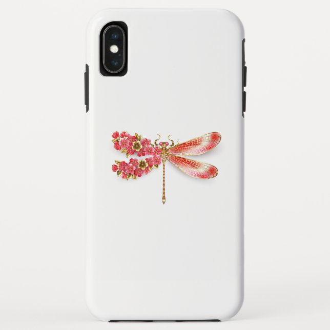 Capa Para iPhone, Case-Mate Dragonfly com joalheria sakura (Verso)