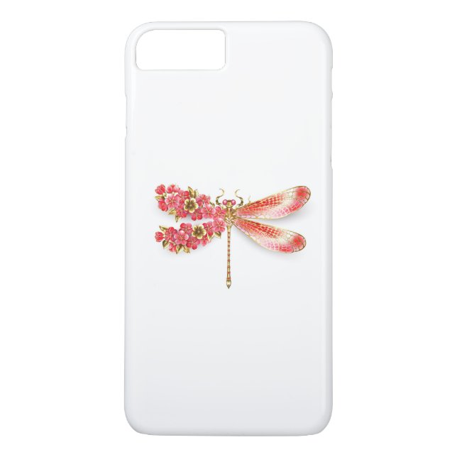 Capa Para iPhone, Case-Mate Dragonfly com joalheria sakura (Verso)