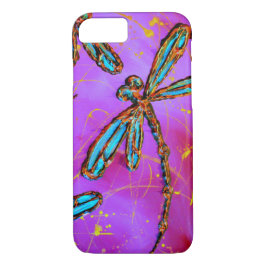 Capa Para iPhone Da Case-Mate Dragonfly Flor Elétrico Rosa