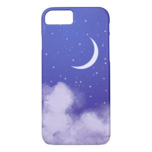 Capa iPhone 8/ 7 DreamNight Sky com Moon Crescente