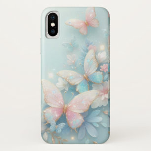 Capa Para iPhone Da Case-Mate Dreamy Delight: Botão Azul e Rosa do Pastel Espuma