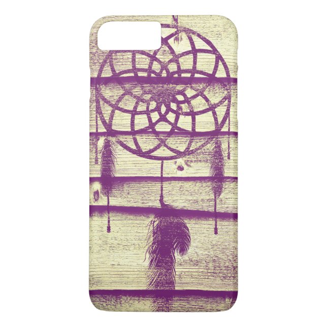 Capa Para iPhone, Case-Mate Drecher Catcher Purple Wood (Verso)