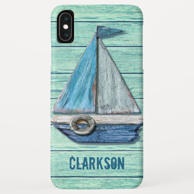 Capa Para iPhone, Case-Mate Driftwood Beach iPhone XS Max jade brilhante (Verso)