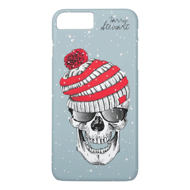 Capa Para iPhone, Case-Mate Duende do crânio do papai noel (Verso)