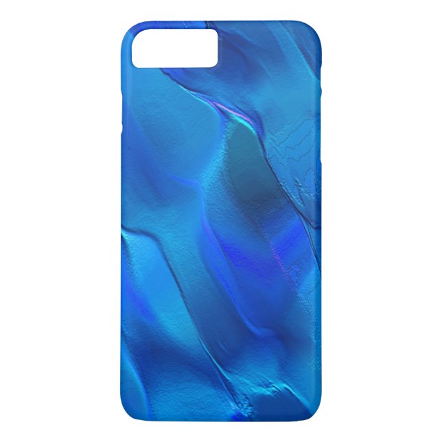 Capa Para iPhone, Case-Mate Dunas metálicas em cores azuis vívidas (Verso)