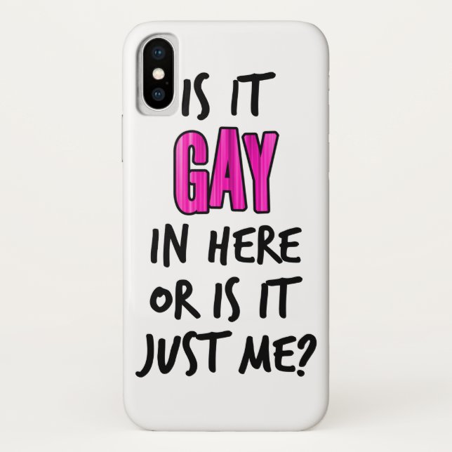 Capa Para iPhone, Case-Mate É Gay Aqui (Verso)