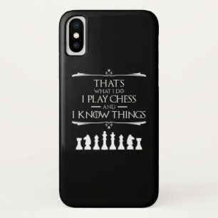 Capa Para iPhone Da Case-Mate É isso que eu faço, eu jogo xadrez e sei coisas