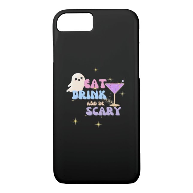 Capa Para iPhone, Case-Mate Eat Drink And Be Scary Funny Halloween Casual Uniq (Verso)