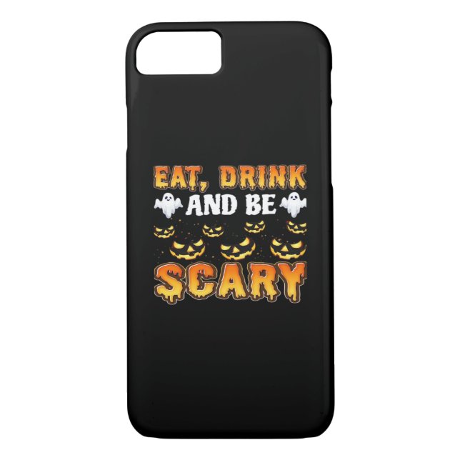 Capa Para iPhone, Case-Mate Eat Drink And Be Scary Funny Halloween Essential (Verso)