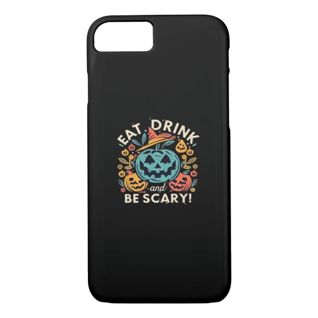 Capa Para iPhone, Case-Mate Eat Drink And Be Scary Halloween Party Funny Trend (Verso)