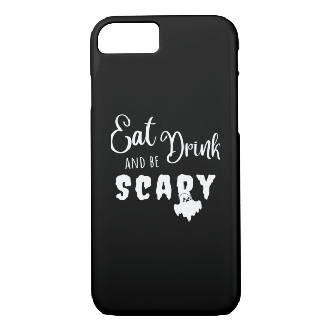 Capa Para iPhone, Case-Mate Eat Drink And Be Scary Retro Graphic (Verso)