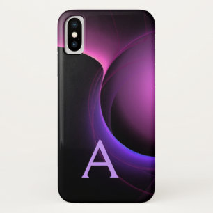 Capa Para iPhone Da Case-Mate ECLIPSE MONOGRAM Púrpura preto vibrante