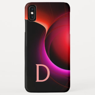 Capa Para iPhone Da Case-Mate ECLIPSE MONOGRAM Rosa vermelha vibrante e negra