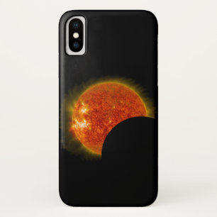 Capa Para iPhone X Eclipse solar em andamento