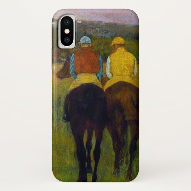 Capa Para iPhone, Case-Mate Edgar Degas Race Horses em Longchamp (Verso)
