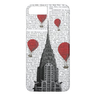Capa Para iPhone Da Case-Mate Edifício Chrysler e Balões de Ar Quente Vermelho