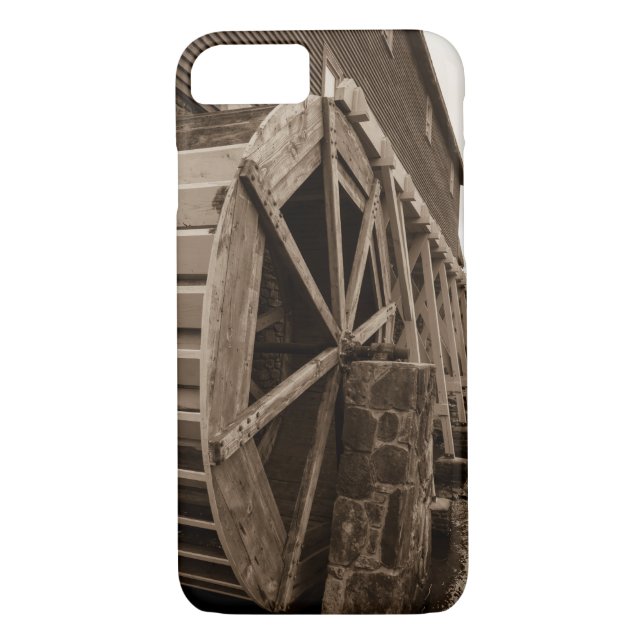 Capa Para iPhone, Case-Mate Edwards Water Wheel Sepia (Verso)