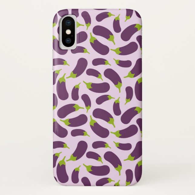 Capa Para iPhone, Case-Mate EggPlant EggPlant Purple Vegetal Design (Verso)