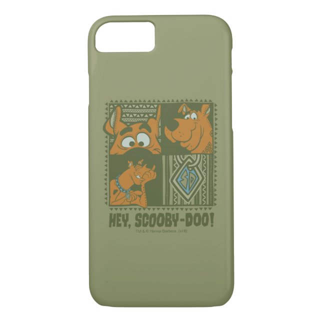 Capa Para iPhone, Case-Mate Ei Scooby-Doo Tribal Square Graphic (Verso)