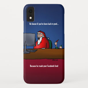 Capa Para iPhone Da Case-Mate Ele sabe se você tem sido Papais noeis Engraçado