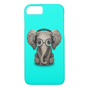 Capa Para iPhone Da Case-Mate Elefante bonito DJ do bebê que veste fones de
