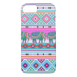 Capa iPhone 8/ 7 Elefante com Caso do Padrão Aztec iPhone 7
