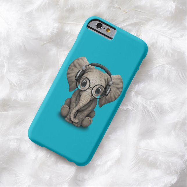 Capa Para iPhone, Case-Mate Elefante customizável DJ do bebê com fones de (In Loco)