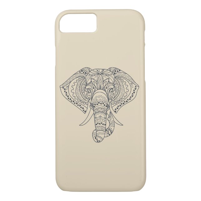 Capa Para iPhone, Case-Mate Elefante tribal Arte animal africana (Verso)