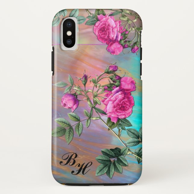 Capa Para iPhone, Case-Mate Elegância Flintz Rosa Monograma (Verso)