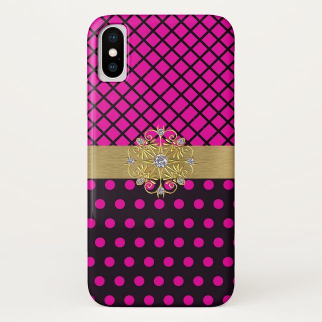 Capa Para iPhone, Case-Mate Elegância Rosa (Verso)