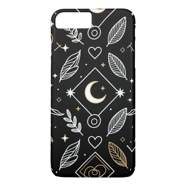 Capa Para iPhone, Case-Mate Elegant black phone cases (Verso)