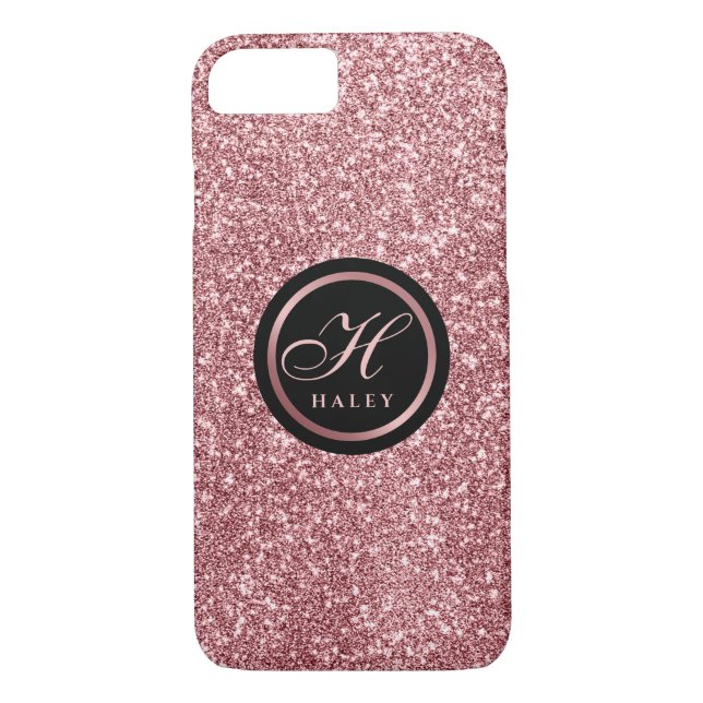 Capa Para iPhone, Case-Mate Elegante de Elegância Dourada Monograma Elegante (Verso)