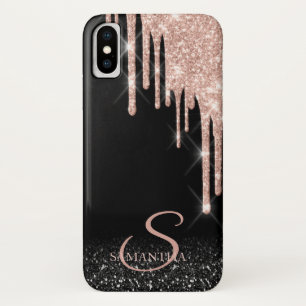 Capa Para iPhone Da Case-Mate Elegante Degas de Brilho em Ouro Rosa Ombre Preto