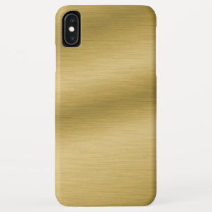 Capa Para iPhone XS Max Elegante escovado Dourado