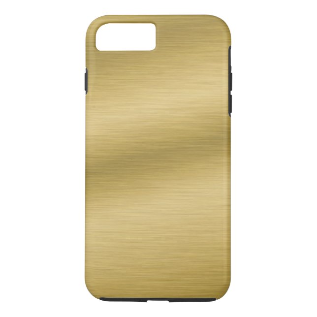 Capa Para iPhone, Case-Mate Elegante Faux escovado Dourado (Verso)