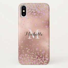 Capa Para iPhone Da Case-Mate Elegante Girly Faux Rosa Gold Foil Personalizada